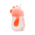 Copo Dino com Canudo de silicone, Laranja na internet