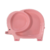 Pratinhos Com Divisória Elefante Rosa