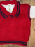 Conjunto 3 Peças Tricot, RN Vermelho, Menino. - Jlmixbaby