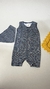 Romper com Bandana, Azul, Listras