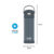 Garrafa Térmica Thermos Funtainer Kids Cinza, Sem Canudo, 470ML na internet