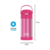 Garrafa Térmica Thermos Funtainer Kids Pink 355ML na internet