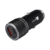 Cargador de carro negro con carga rápida de 38W, con puerto USB Tipo C y USB A