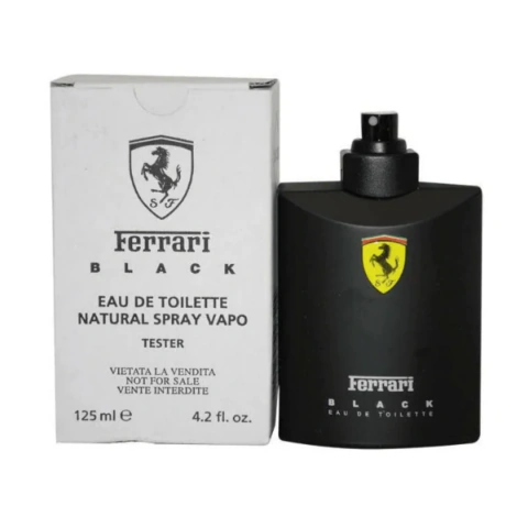 SCUDERIA FERRARI BLACK – CAIXA TESTER SEM TAMPA- EAU DE TOILETTE - 125 ML