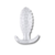 Plug Bolinha GG Silicone com Textura Transparente na internet