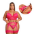Conjunto Cropped c/Bojo e Cinta Liga Pink Plus - comprar online