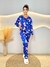 Pijama Americano borboletas azul - comprar online