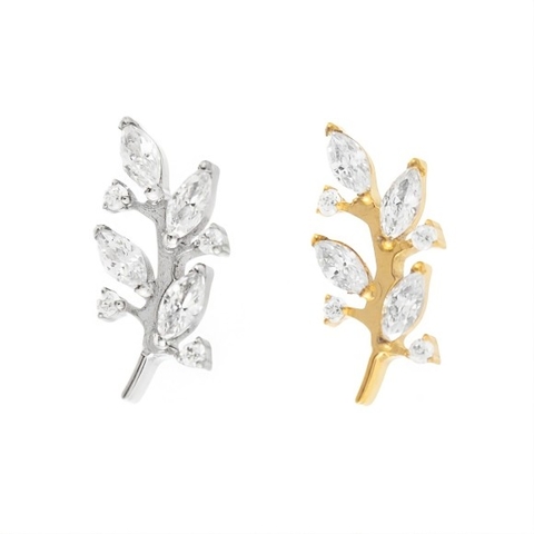 Piercing Ramo Flor Titânio