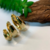 TRIO BRINCO ARGOLA LISA BANHADO EM OURO