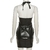 Cnyishe couro pu halter vestido de festa para as mulheres roupas