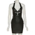 Cnyishe couro pu halter vestido de festa para as mulheres roupas - Kupi