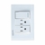 BP20-CBB PLACA CON 1 INTERRUPTOR SENCILLO Y 2 CONTACTOS DE 1 MÓDULO CRISTAL LUCEK - comprar en línea
