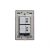 BP02-M/A PLACA METÁLICA CON 2 INTERRUPTORES SENCILLOS DE 1.5 MÓDULOS ANODIZADO LUCEK en internet