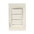 BP03-KH PLACA CON 3 INTERRUPTORES SENCILLOS DE 1 MÓDULO COLORS HUESO MATE - comprar en línea