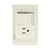 BP07-KH PLACA CON 1 INTERRUPTOR SENCILLO Y 1 CONTACTO DE 1.5 MÓDULOS COLORS HUESO MATE - comprar en línea