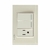 BP13-KH PLACA CON 2 INTERRUPTORES ESCALERA Y 1 CONTACTO DE 1 MÓDULO COLORS HUESO MATE - comprar en línea