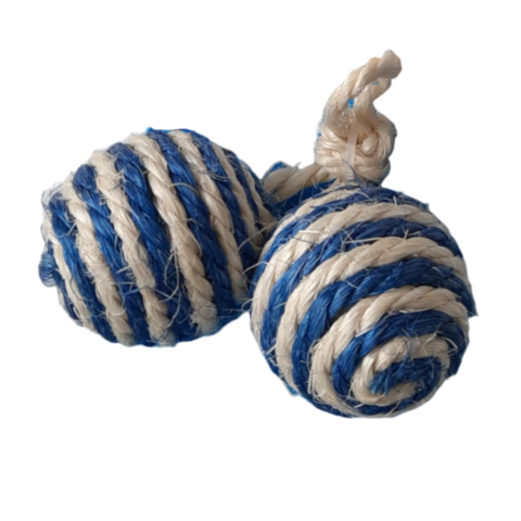 Brinquedo para Gatos em Sisal Bolinha Dupla coloridas Cat com catnip - comprar online