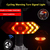 Imagen de Luz Trasera Bicicleta Con Baliza Giiro para Casco Regargable Led