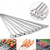 Set X12 Palitos Pinches De Brochette espiralado 43cm Parrilla Acero - tienda online