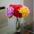 Vara Flor Artificial de Hortensias 45cm Fucsia en internet
