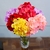 Vara Flor Artificial de Hortensias 45cm Fucsia