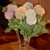 Vara Flor Artificial de Crisantemos 57cm Blanco