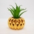 Planta Artificial En Maceta Ceramica Dorada Cactus Suculenta Largo en internet