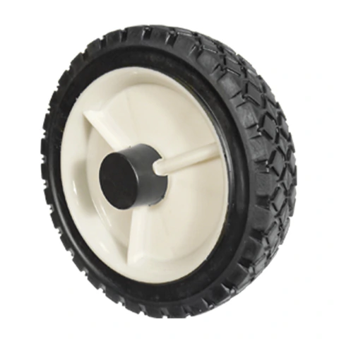 Rueda de Goma Negra para Cortadora de Cesped con dibujo 203mm 150KG 8420203 - Ekron