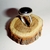 Anillo Alpaca Obsidiana Natural