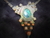 Collar Macrame Hilo Encerado Malaquita Natural