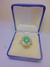 Anillo Alpaca Malaquita Natural