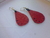 Caravana Pendiente Cuero Gota - comprar online