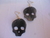 Caravana Pendiente Cuero Calavera - comprar online