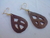 Caravana Pendiente Gota Cuero - comprar online