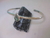 Pulsera Brazalete Alpaca Texturada Turquesa Natural en internet