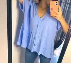 BLUSA MIMI - COLOR CELESTE