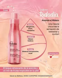 Body splash Tododia Acerola e hisbico 200 ml - comprar online