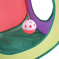 Cubo De Gato Rolante Aberto Tunel Interativo Pet Retratil tunel - comprar online