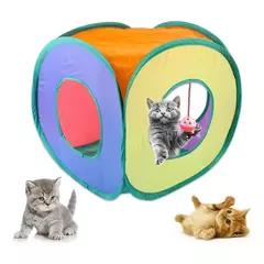 Imagem do Cubo De Gato Rolante Aberto Tunel Interativo Pet Retratil tunel