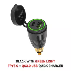 KBRUM Carregador USB Duplo 12V Rápido 3.0 com Adaptador DIN Hella e Exibição Digital: Acessório Essencial para Suas Aventuras! - comprar online