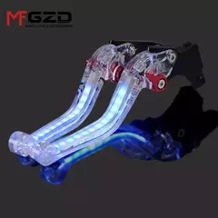 KBRUM - Alavancas de Freio e Embreagem com LED Integrado para Honda Rebel e Shadow