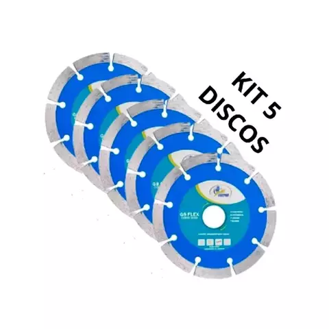 Kit 5 Disco de Corte Segmentado Seco G8 Flex - Guepar - comprar online