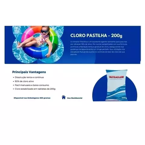 Cloro Pastilha 200g - comprar online