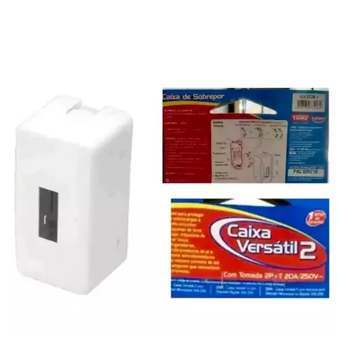 Caixa De Sobrepor 1 ou 2 Disjuntor Din - comprar online