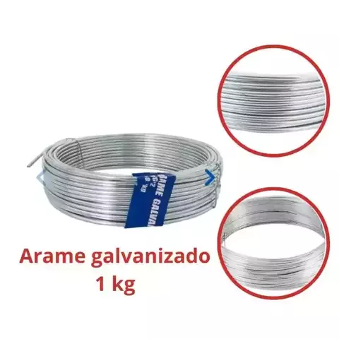 Arame Galvanizado Liso 1 Kg - comprar online