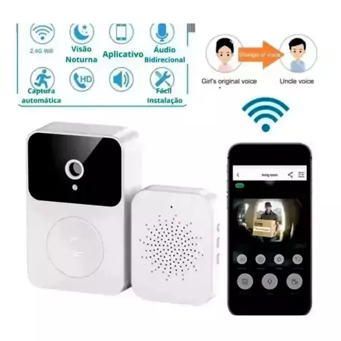 Campainha com Câmera Elétrica USB - Moni Doorbell - comprar online