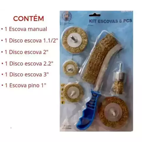 Kit Escovas de Aço 6 Peças - HF - comprar online