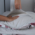 Imagem do Kit Edredom Estampado Queen 3 Pçs Percal 180 Fios Dupla Face - Cinza