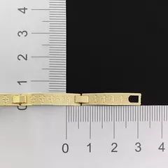 Bracelete Cruz 5mm (Banho Ouro 24k) na internet
