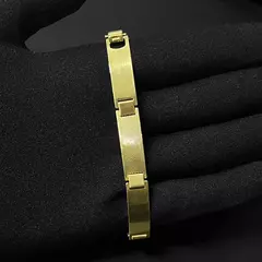 Bracelete Detalhado 9mm (12,5g) (Banho Ouro 24k) na internet
